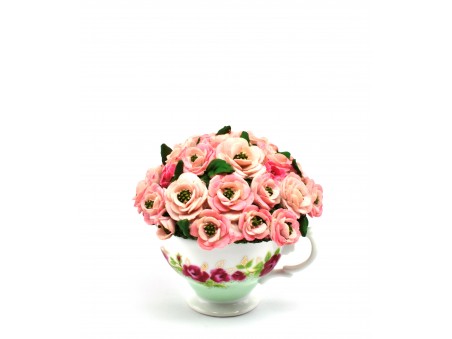 Flowers Pot in the style of Royal Albert